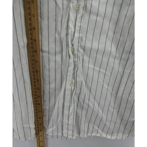 Canali Shirt 18 1/2 Button Down Striped French Cuffs Woven Italy XXL * - Picture 4 of 13